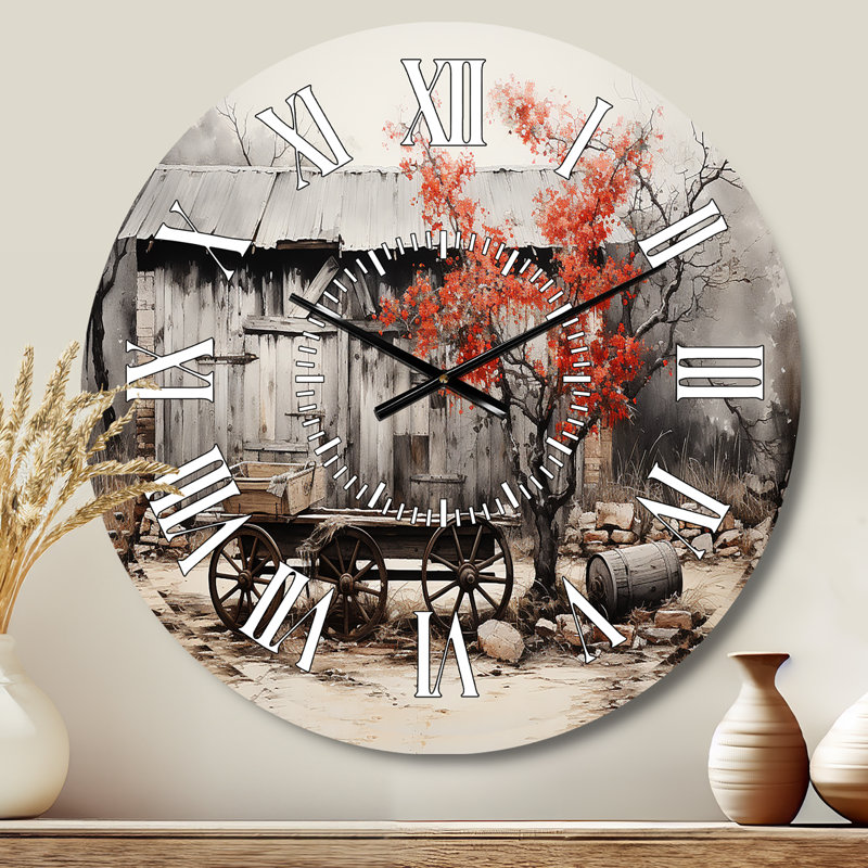 Horloge murale grange rustique Elegance I, Médium