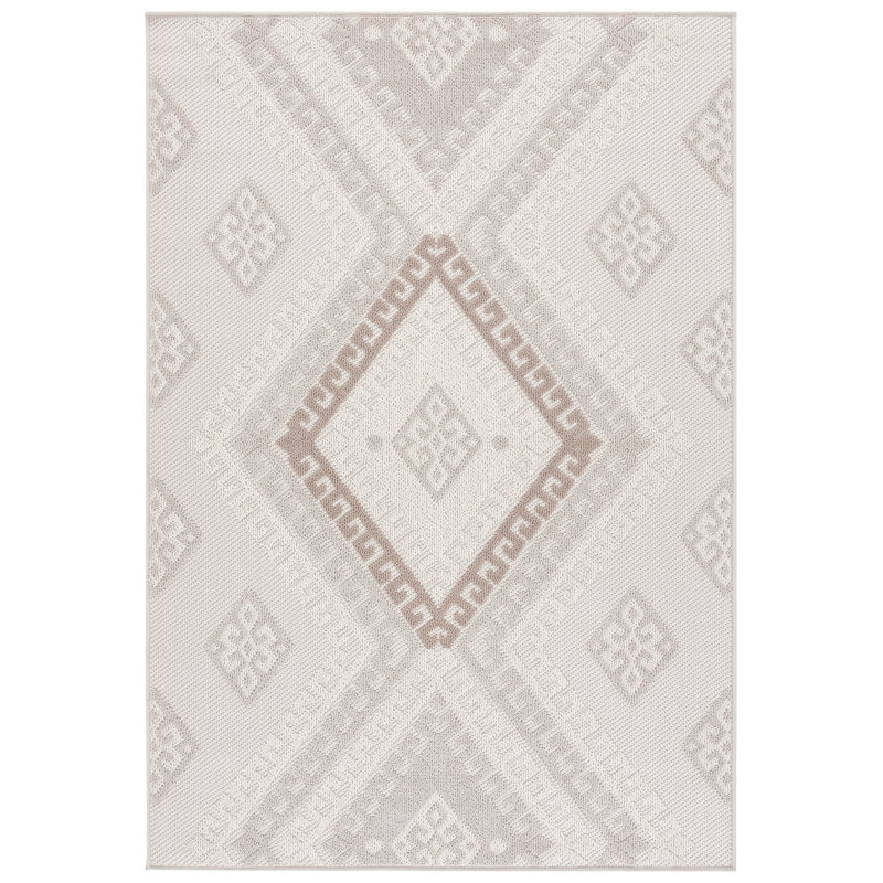 Global 610 Geometric Indoor/Outdoor Rug, Rectangle 5'3" x 7'6"