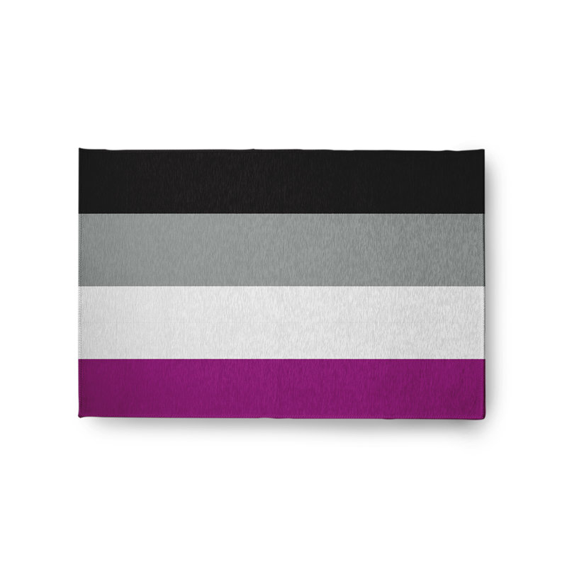 Tapis rayé en chenille tissé à la machine en blanc / mauve Samoni, Rectangle 2 pi x 3 pi