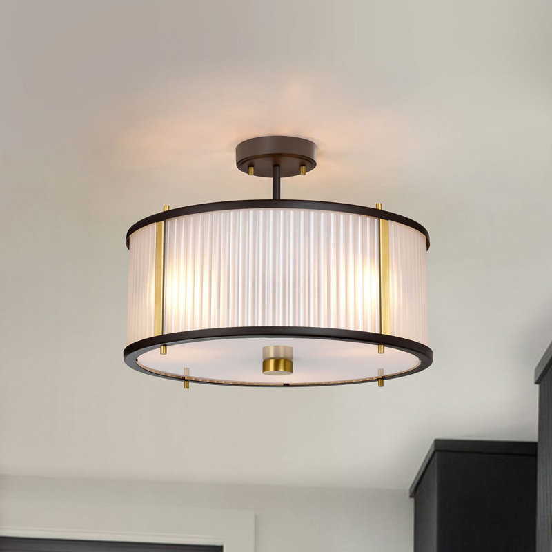 Morada 3 - Light Drum Pendant, Black