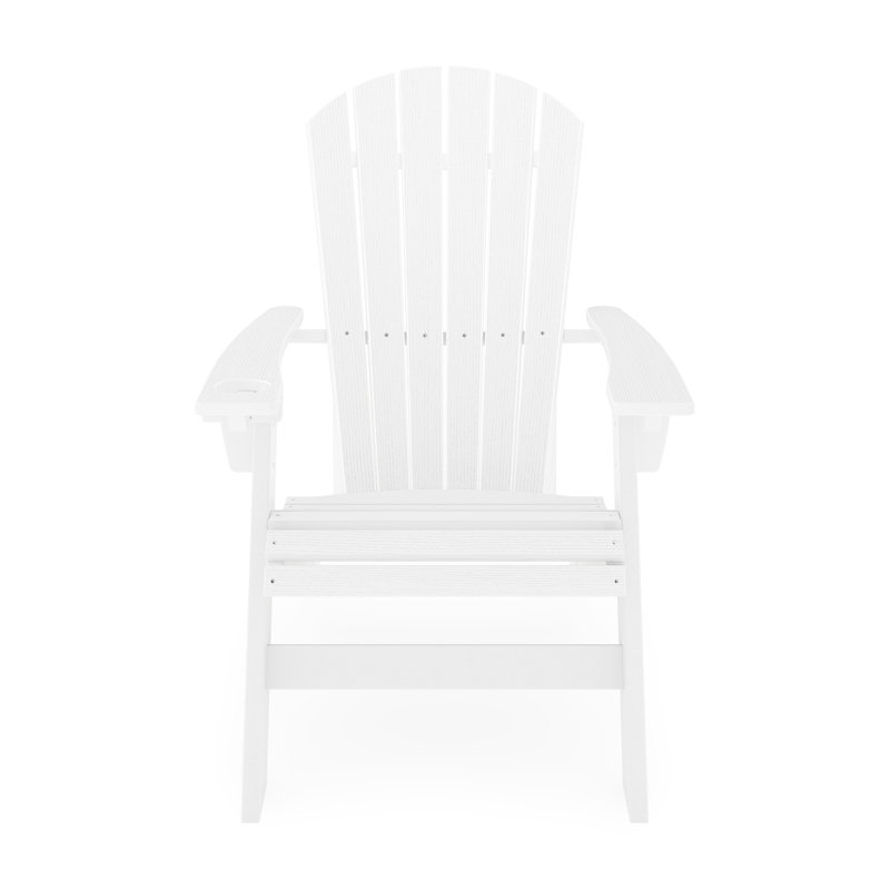 Fauteuil à dossier courbé - et polyvalent pour une utilisation extérieure avec siège blanc, Living