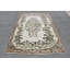 Tapis oriental oriental en laine de couleur turque parfaite pour la décoration de salon beige / vert