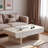 Modern Coffee Table With 2 Fluted Drawers