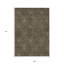 Tapis d'intérieur lavable floral brun et beige 9 pi x 12 pi