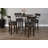 Gabrie Mahogany Round Metal Base Dining Table-338821554