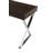 Pangea Home Alexa Modern Writing Desk – with Sleek Metal Steel Legs, Contemporary Executive Computer Table - Office, Bedroom, Entry - Espresso Brown Desk with Silver Legs-1362828137-1347158176