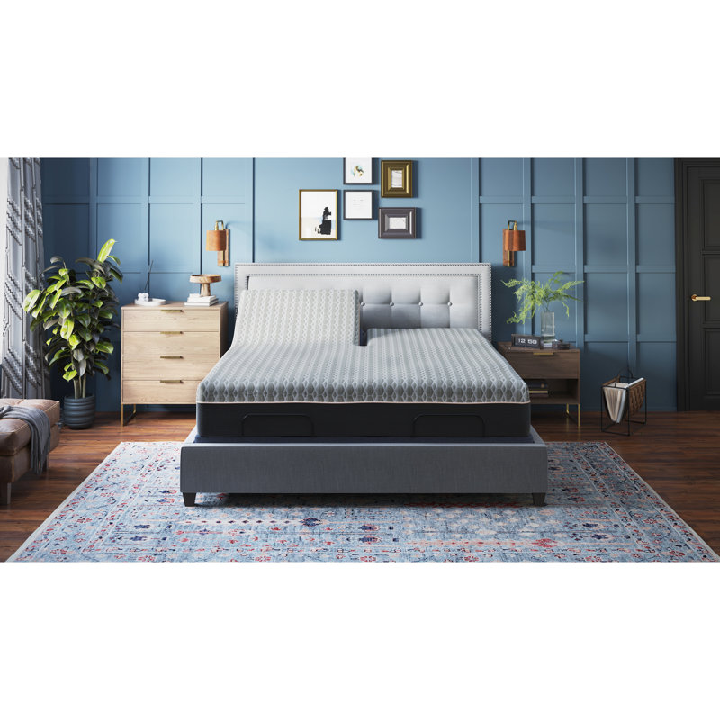 Split Top Queen 12" Mattress - Copper With High Base Layer Soft Foam And Coil System