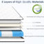 Matelas double de 12 pouces, mi-ferme, ensaché individuellement, idéal pour les personnes qui dorment sur le dos, sur le côté ou sur le ventre.-355255894