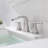 2-handle Bathroom Faucet with Drain Assembly