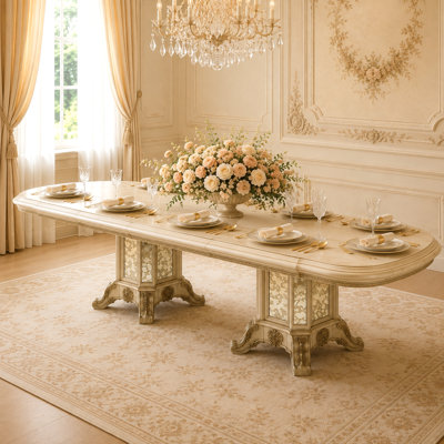 Platine De Royale Champagne Dining Table