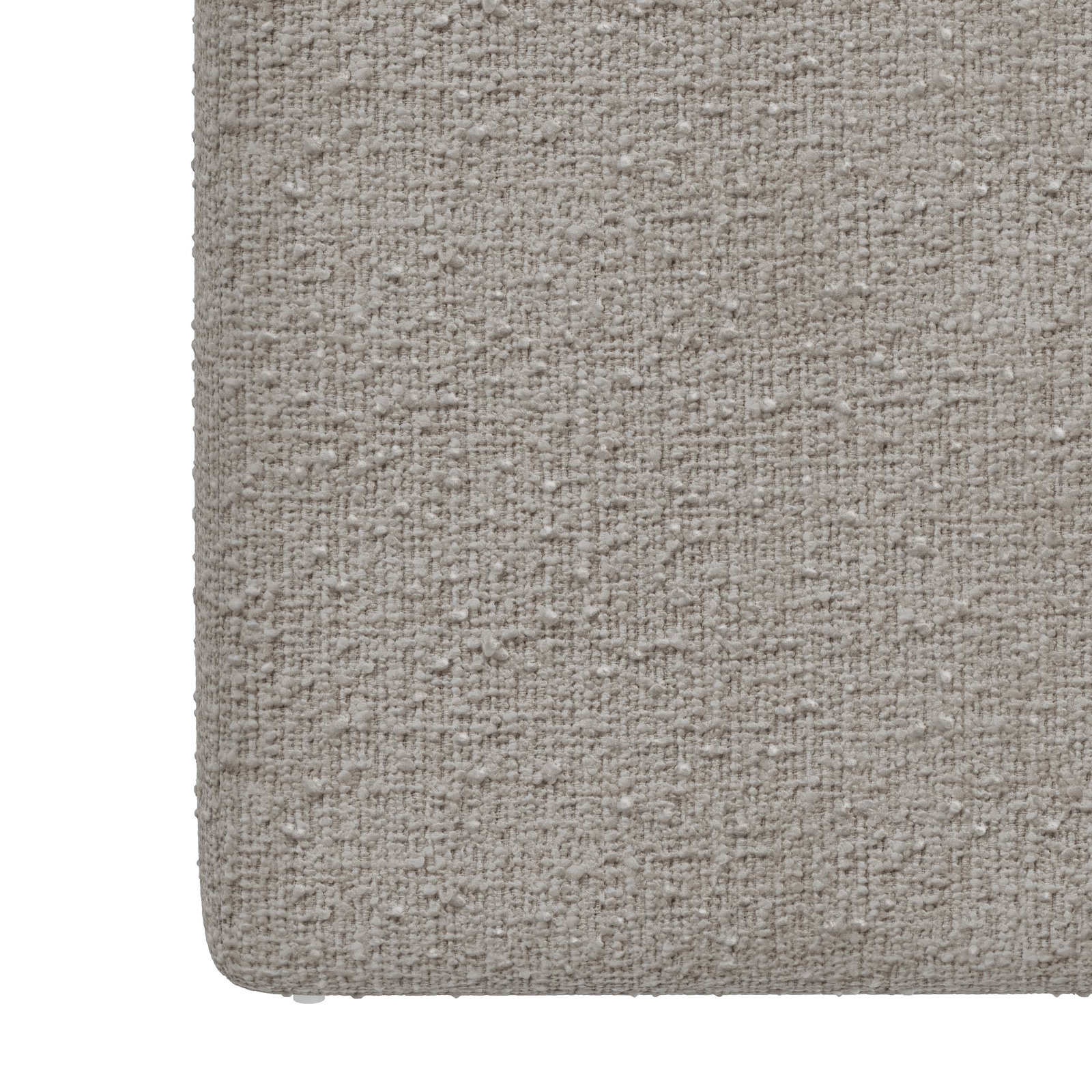 Bence Upholstered Ottoman, Classic Elephant Boucle
