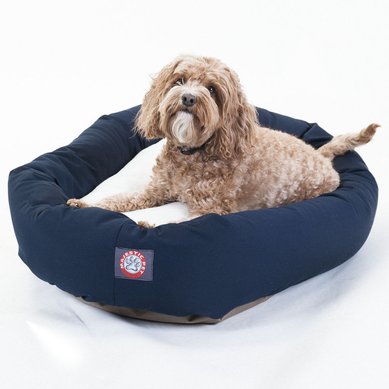 Large Navy Blue Orthopedic Waterproof Outdoor Dog Bed