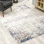 Tapis gris à motif floral Romulus-1654242273