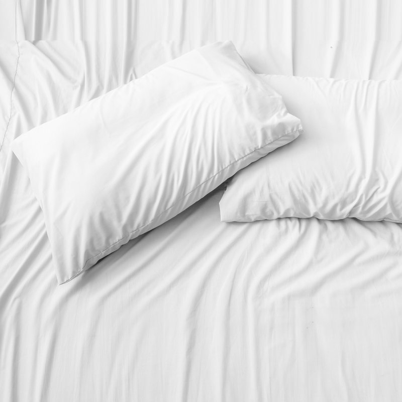 Hedvall 300TC 100% Organic Cotton Percale Pillowcases, White