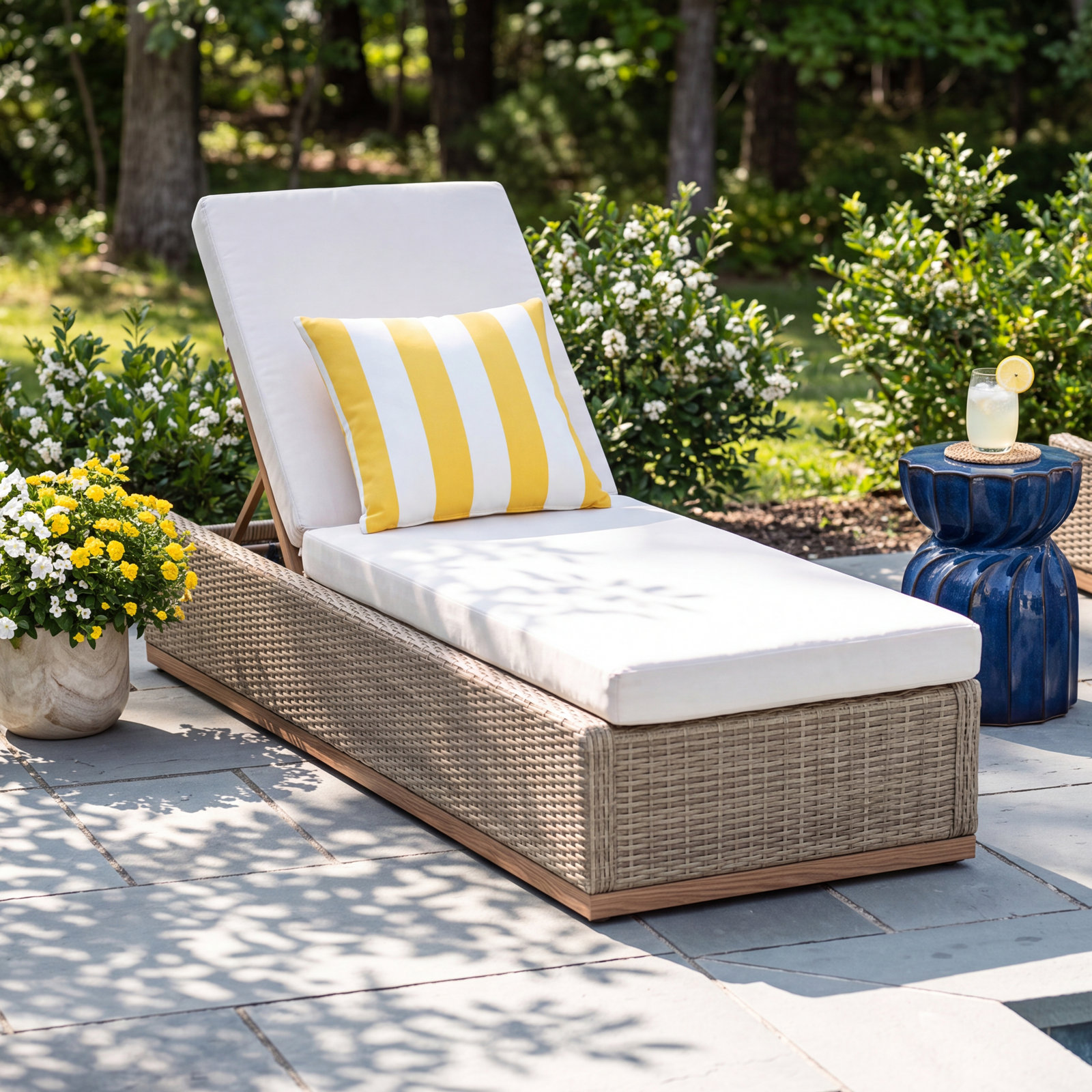 Ravinia 26" Sunbrella® Patio Chaise Lounge