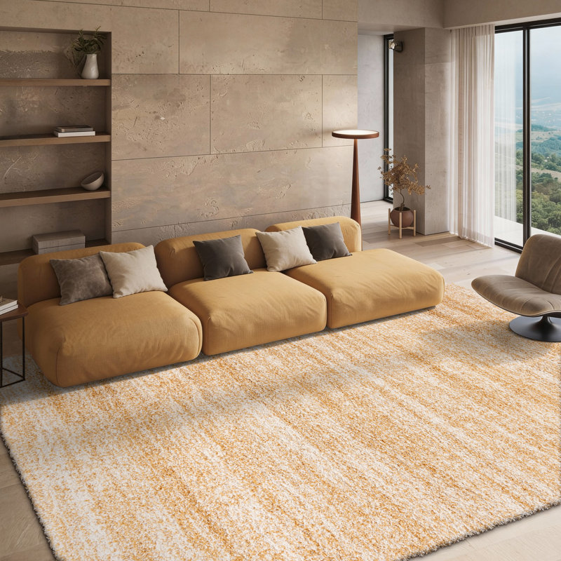 Tapis ivoire Jon-Paul, Gold/Ivory, Rectangle 6 pi x 9 pi