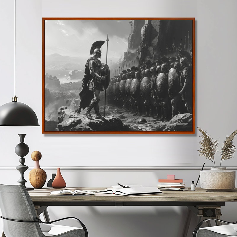 «Glatha», impression sur toile, Toile avec cadre flottant brun, H 12 po x l 20 po x P 1 po
