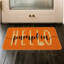 Tapis de porte Hello citrouille Hello, 29 x 17 po, orange