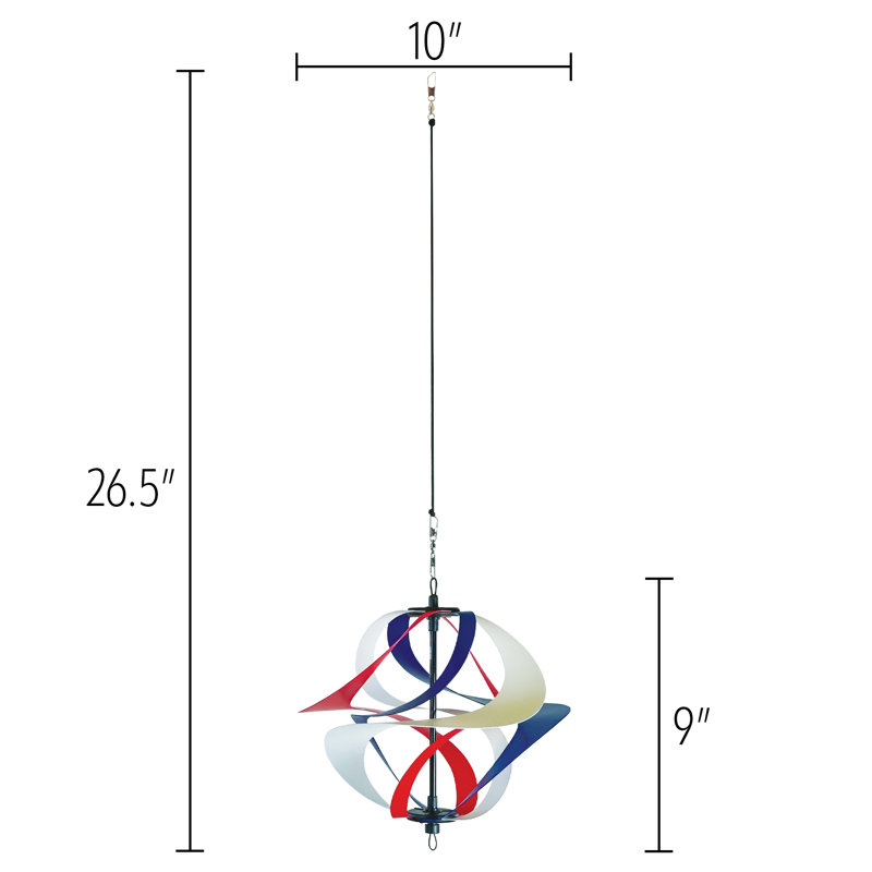 Poly Vortex Single Spinner, Red/White/Blue