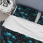 Ensemble de housse de couette en microfibre bleu Quantum Matrix Vision-1882275019