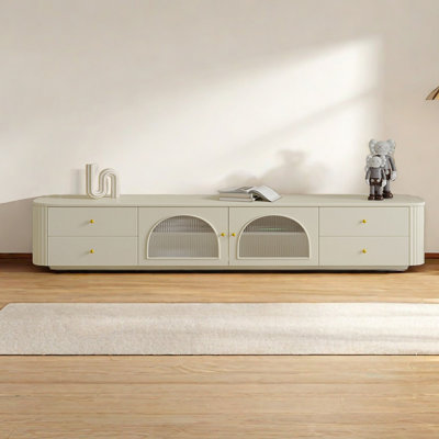 Modern French Style Wood TV Stand