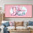 Toile avec cadre flottant brun