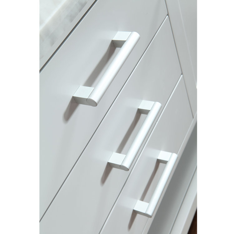 Babineaux 60'' Double Bathroom Vanity with Marble Top