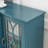 Teal Blue Sideboard Buffet, 63" TV Console with Ample Storage Cabinet