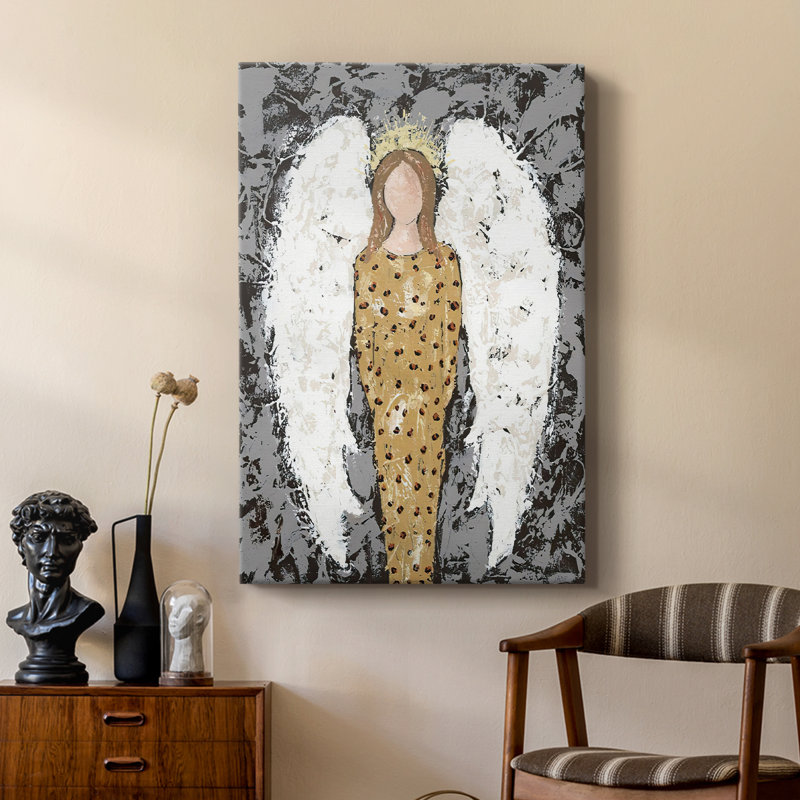 Anges tout le monde III - galerie Cavas sur mesure, H 18 po x l 12 po