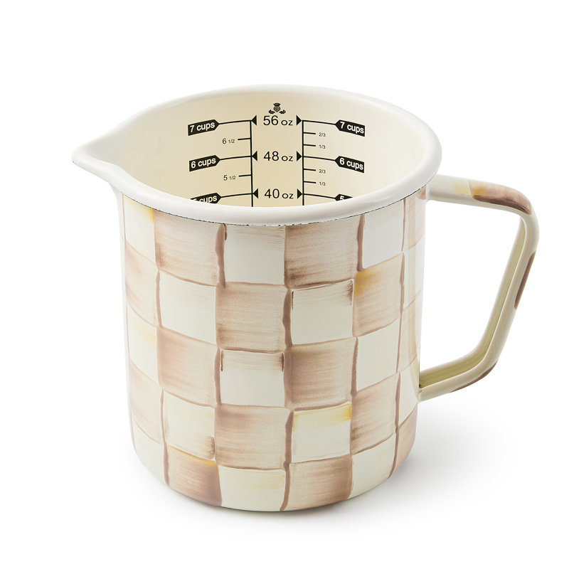 Mocha Check 7 Cup Measuring Cup, Beige/Brown