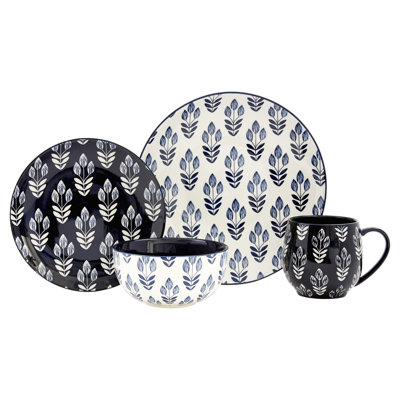 Ensemble de vaisselle 16 pièces Tammy Blue