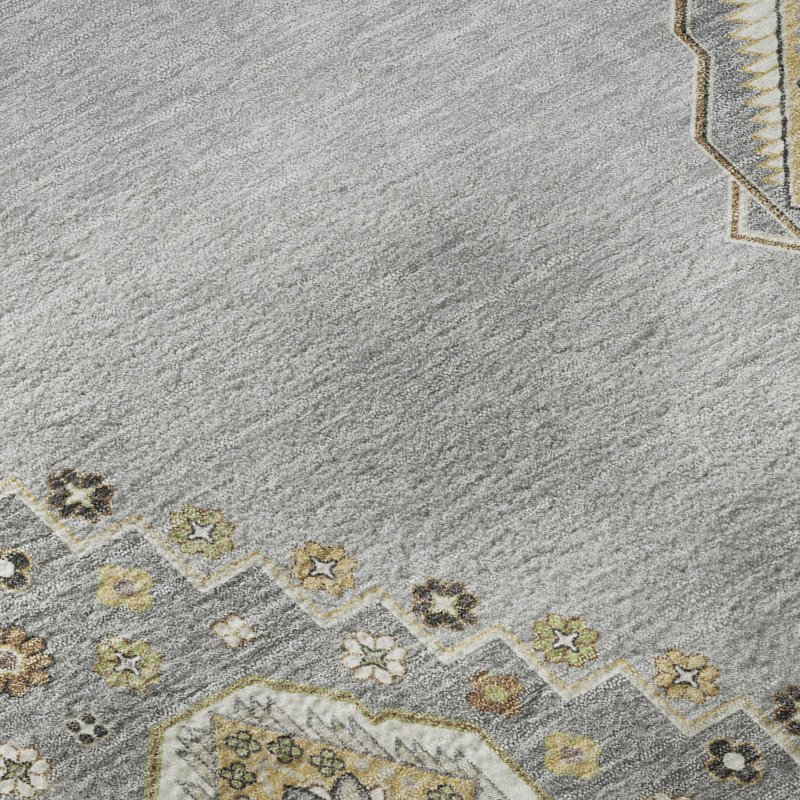 Tapis oriental lavable à la machine de qualité supérieure AMF1014 Colmenero, Rectangle 10 pi x 14 pi