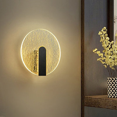 Shanesia 1-Light LED Matte Black Wallchiere