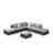 8 Pieces Outdoor Conversation Sets with Washable Cushions-932167702