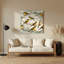 Oiseaux, art mural en métal blanc-1900212773
