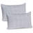 Ambesonne Geometric Pillow Sham 2 Pack Triangular Formations 36"x20" Dimgray Pale Grey