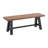 Adam 48" W Solid Wood Bench with Sawhorse Legs