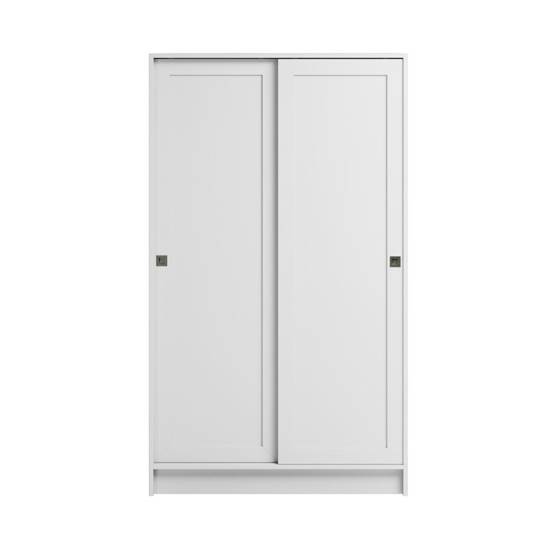 Hamilton White 65 in. Accent Cabinet Office Storage Cabinet with 4 Adjustable Shelves and Sliding Doors