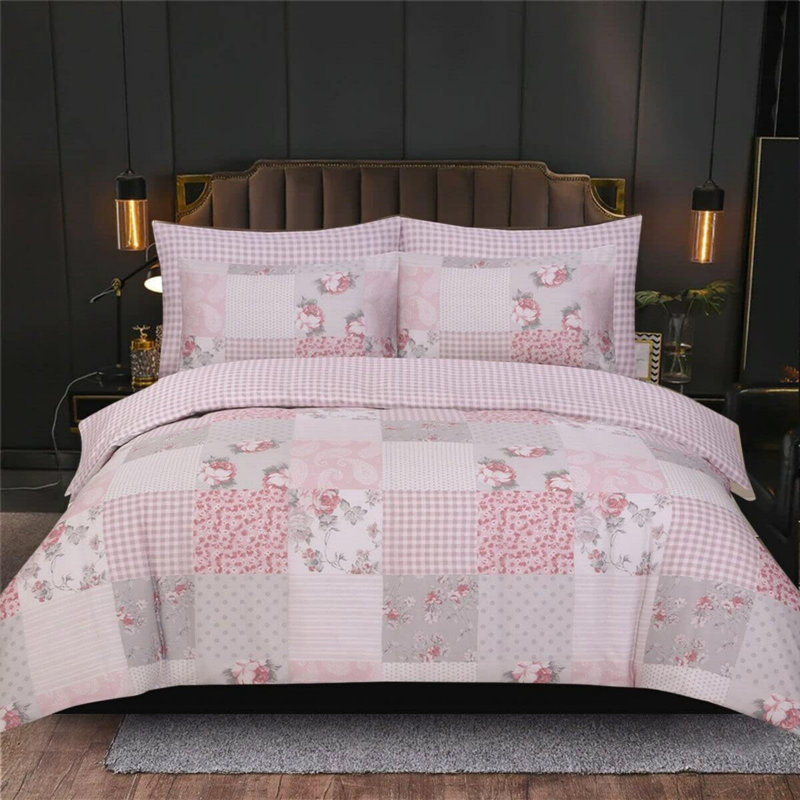 Cotton Blend Striped Duvet Cover Set