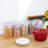 5 Pack 1.6L Airtight Food Storage Containers, 1.5Qt Plastic Storage Boxes For Organiziting Kitchen With Labels And Measuring Bottles, For Cereals, Beans,Sugar, Flour