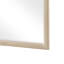Miroir de commode Hadly, conception encadrée, style maison de campagne, bois beige 38 po x 51 po