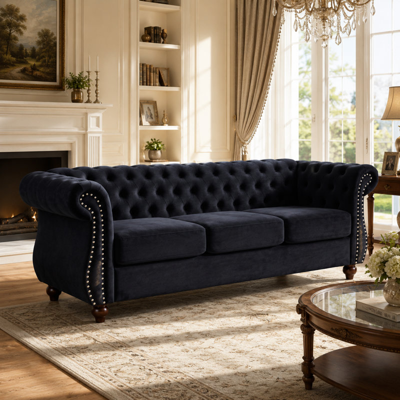 Canapé 3 places Luxury, Black