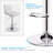 Square Back 32.5" Adjustable Spin Bar Stool-1485342365