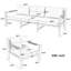 Solid Wood 5 - Person Patio Conversation Set with Cushions