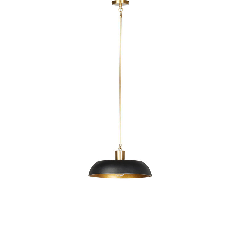 Walton Pendant-White Aluminum Enamel, Black