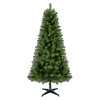 Unlit Artificial Christmas Tree With Plastic Stand