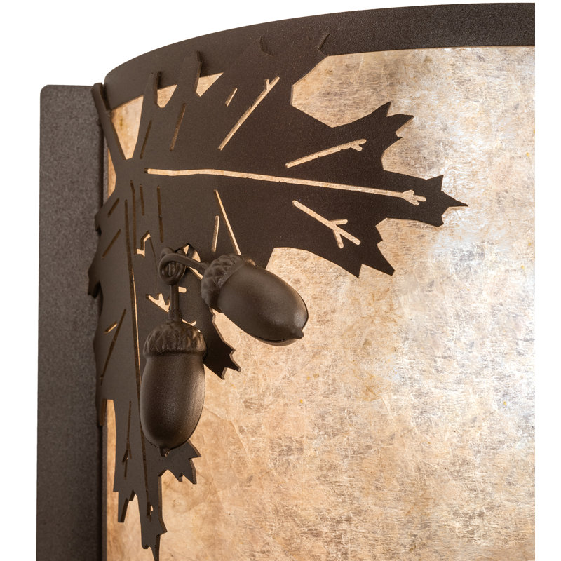 Rustic Lodge Flush Mounted Sconce