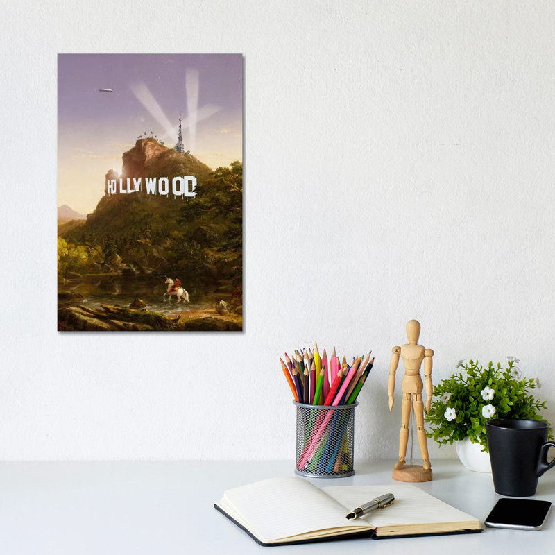 Hollywood by Jonas Loose - Wrapped Canvas Print, 20.32 cm H x 30.48 cm W