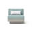 Ehrenfried Powder Coated Aluminum Outdoor Armless Lounge Chair with Sunbrella® Cushions-2030815960