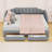 Upholstered Daybed with 2 Storage Drawers,  LED Lights and Trundle-1702059045